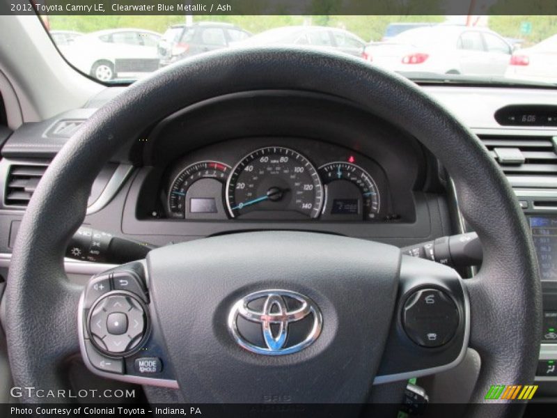 Clearwater Blue Metallic / Ash 2012 Toyota Camry LE