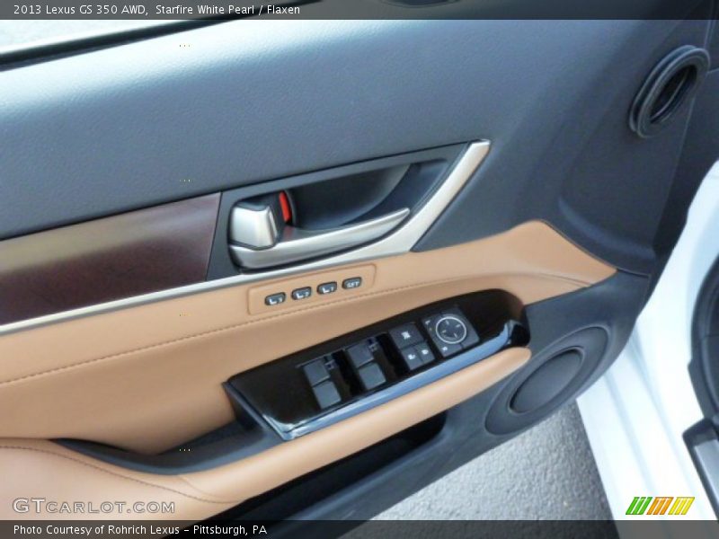 Starfire White Pearl / Flaxen 2013 Lexus GS 350 AWD