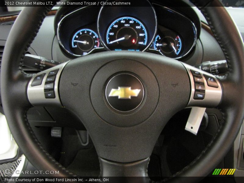 White Diamond Tricoat / Cocoa/Cashmere 2012 Chevrolet Malibu LTZ