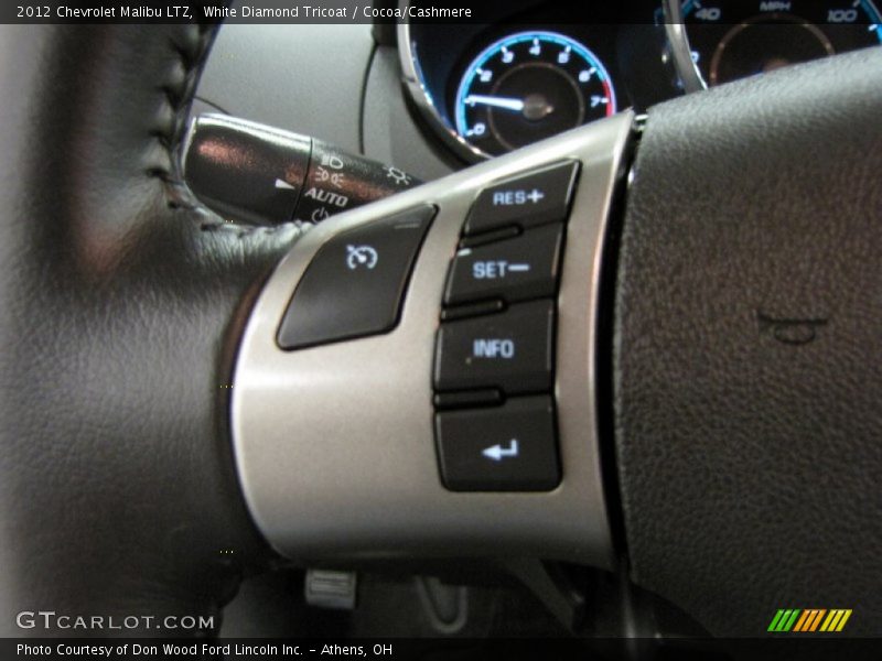 White Diamond Tricoat / Cocoa/Cashmere 2012 Chevrolet Malibu LTZ