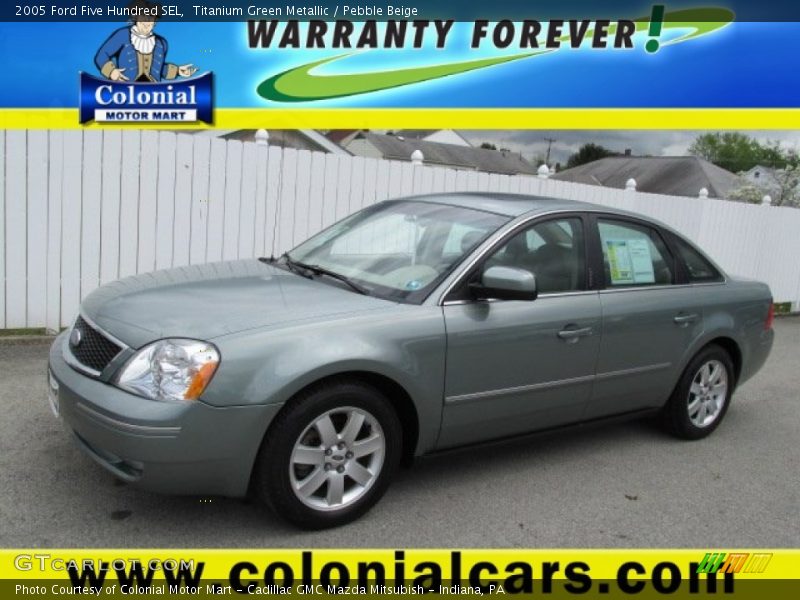 Titanium Green Metallic / Pebble Beige 2005 Ford Five Hundred SEL