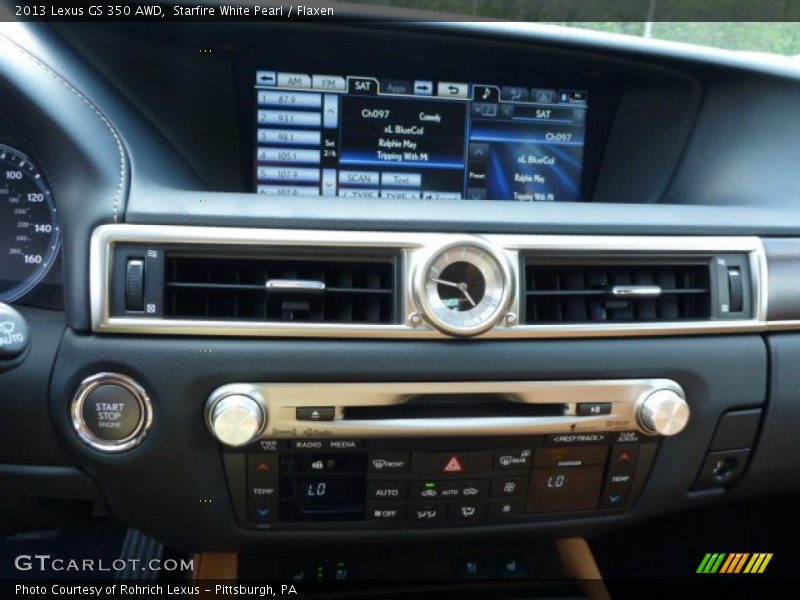 Starfire White Pearl / Flaxen 2013 Lexus GS 350 AWD