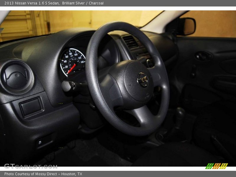 Brilliant Silver / Charcoal 2013 Nissan Versa 1.6 S Sedan