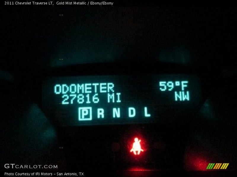 Gold Mist Metallic / Ebony/Ebony 2011 Chevrolet Traverse LT