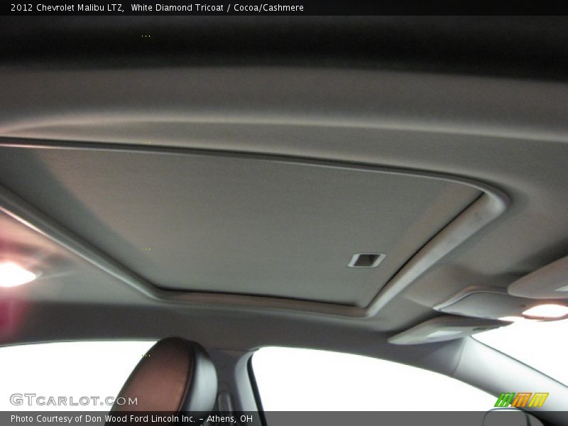 White Diamond Tricoat / Cocoa/Cashmere 2012 Chevrolet Malibu LTZ