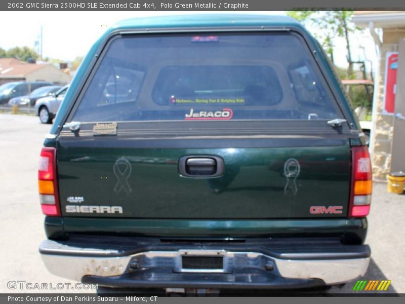 Polo Green Metallic / Graphite 2002 GMC Sierra 2500HD SLE Extended Cab 4x4