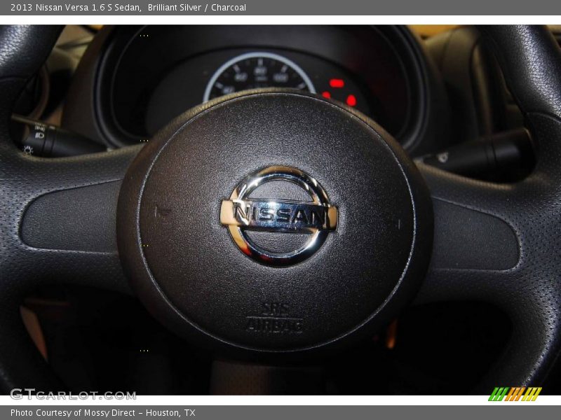 Brilliant Silver / Charcoal 2013 Nissan Versa 1.6 S Sedan