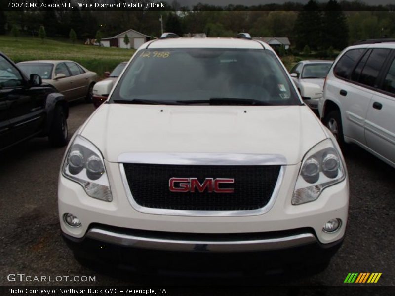 White Diamond Metallic / Brick 2007 GMC Acadia SLT