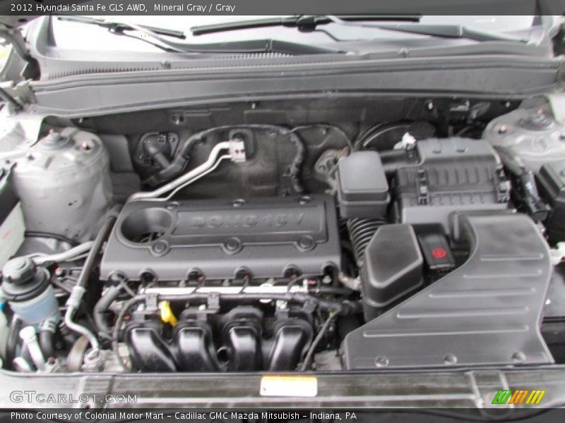 Mineral Gray / Gray 2012 Hyundai Santa Fe GLS AWD
