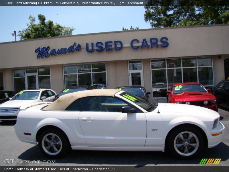 Performance White / Light Parchment 2006 Ford Mustang GT Premium Convertible