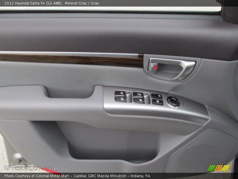 Mineral Gray / Gray 2012 Hyundai Santa Fe GLS AWD