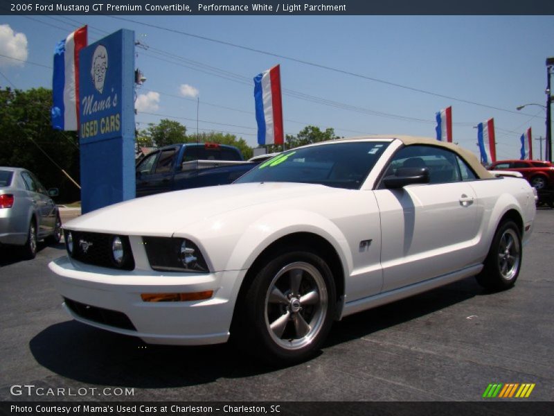 Performance White / Light Parchment 2006 Ford Mustang GT Premium Convertible