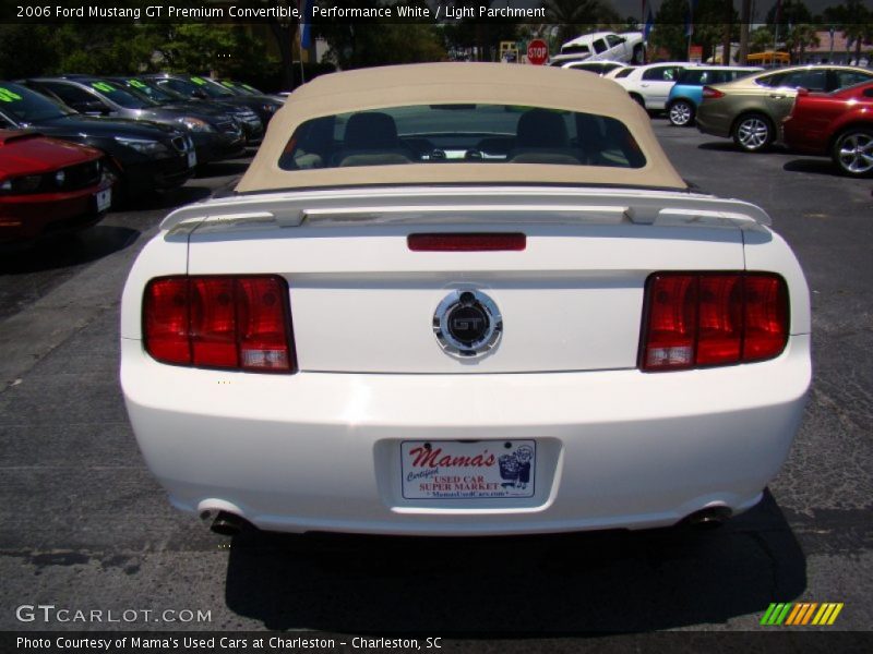 Performance White / Light Parchment 2006 Ford Mustang GT Premium Convertible