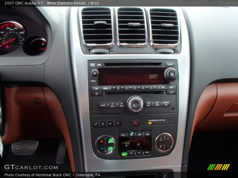 White Diamond Metallic / Brick 2007 GMC Acadia SLT