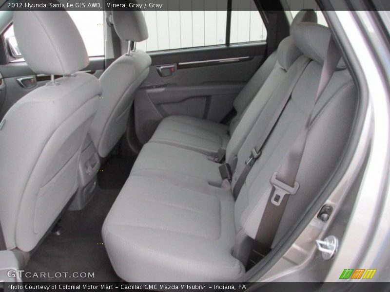 Mineral Gray / Gray 2012 Hyundai Santa Fe GLS AWD