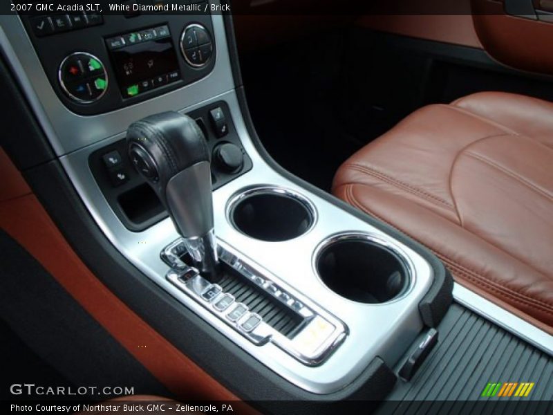 White Diamond Metallic / Brick 2007 GMC Acadia SLT