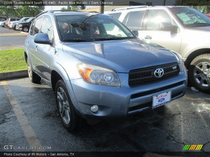Pacific Blue Metallic / Dark Charcoal 2008 Toyota RAV4 Sport V6 4WD