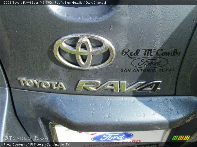 Pacific Blue Metallic / Dark Charcoal 2008 Toyota RAV4 Sport V6 4WD