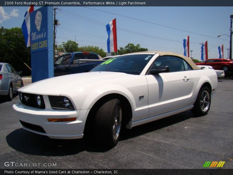 Performance White / Light Parchment 2006 Ford Mustang GT Premium Convertible