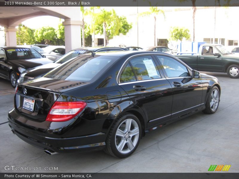 Black / Black 2010 Mercedes-Benz C 300 Sport