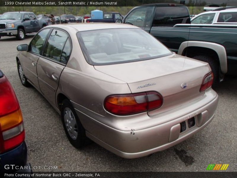 Sandrift Metallic / Medium Neutral 1999 Chevrolet Malibu Sedan