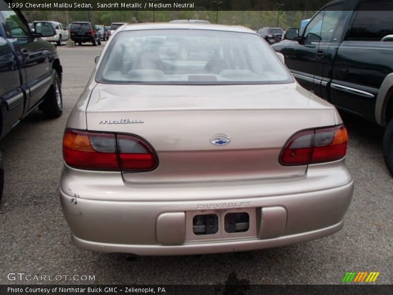 Sandrift Metallic / Medium Neutral 1999 Chevrolet Malibu Sedan