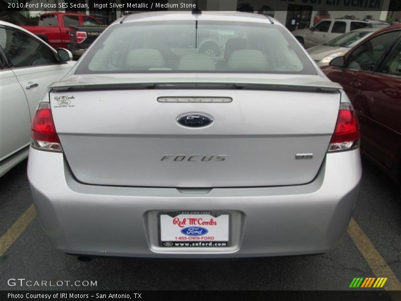 Ingot Silver Metallic / Medium Stone 2010 Ford Focus SES Sedan