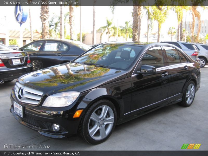 Black / Black 2010 Mercedes-Benz C 300 Sport