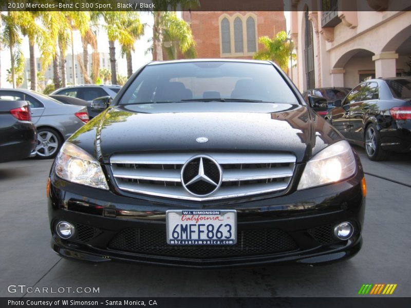 Black / Black 2010 Mercedes-Benz C 300 Sport