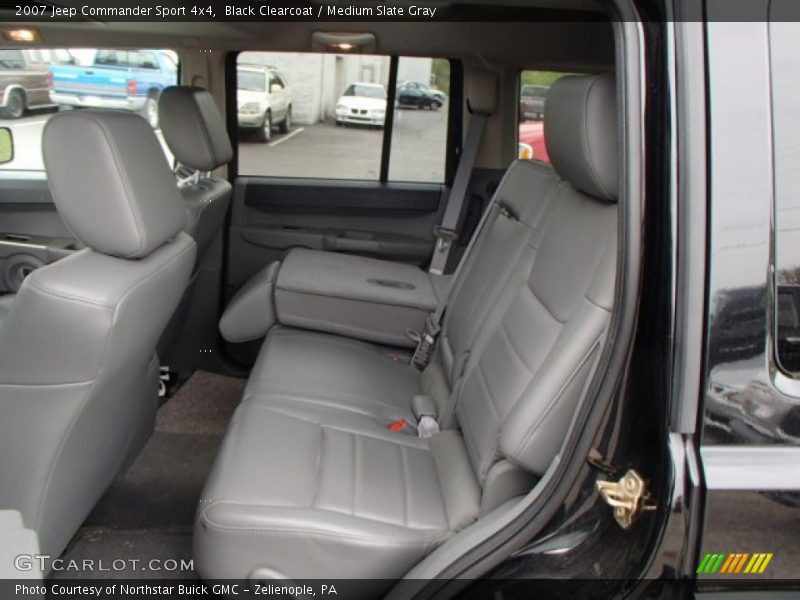 Black Clearcoat / Medium Slate Gray 2007 Jeep Commander Sport 4x4