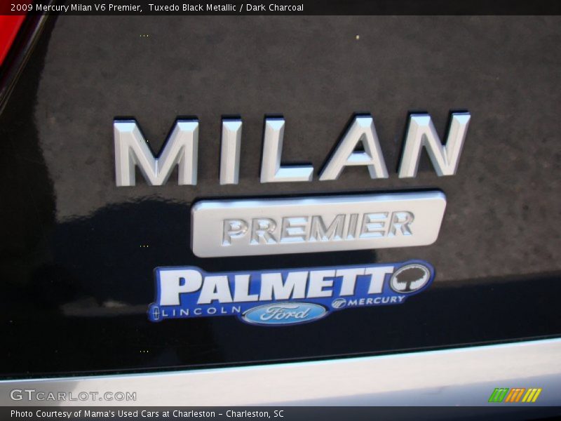 Tuxedo Black Metallic / Dark Charcoal 2009 Mercury Milan V6 Premier