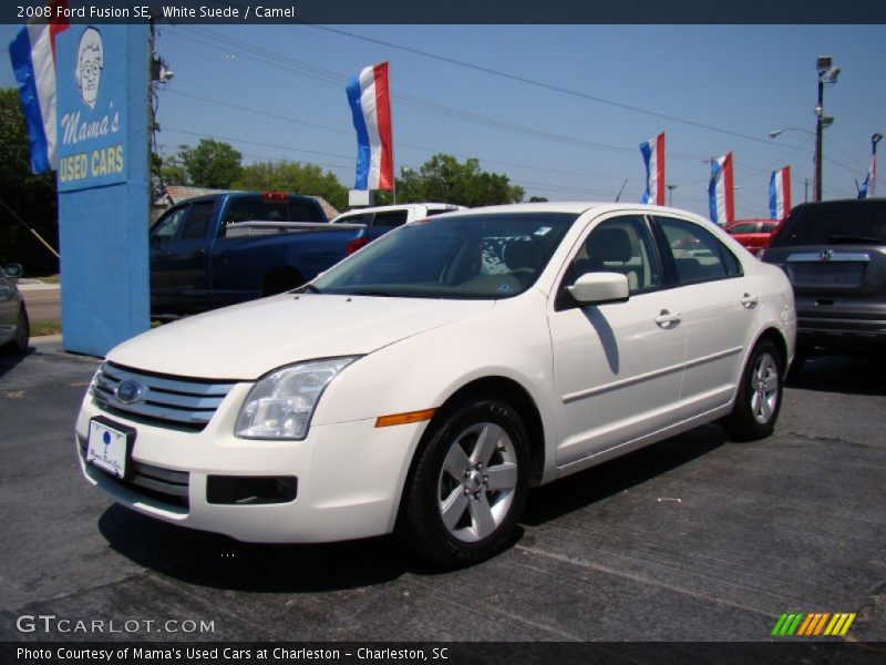 White Suede / Camel 2008 Ford Fusion SE