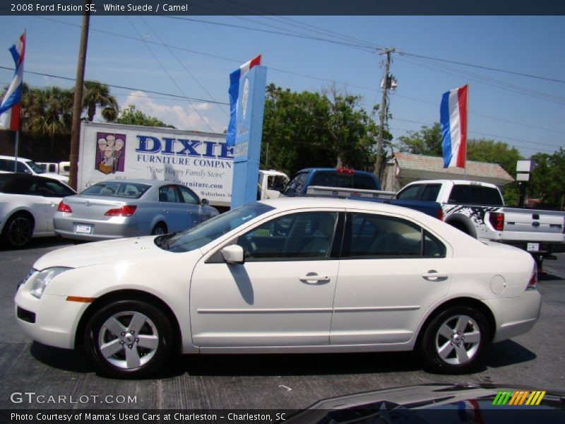 White Suede / Camel 2008 Ford Fusion SE
