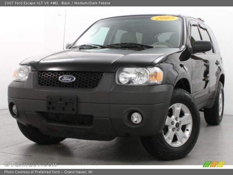 Black / Medium/Dark Pebble 2007 Ford Escape XLT V6 4WD