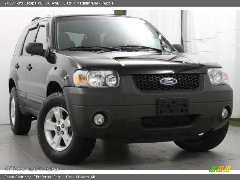 Black / Medium/Dark Pebble 2007 Ford Escape XLT V6 4WD