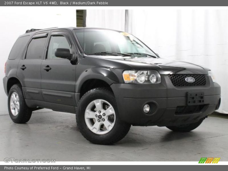 Black / Medium/Dark Pebble 2007 Ford Escape XLT V6 4WD