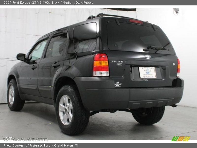 Black / Medium/Dark Pebble 2007 Ford Escape XLT V6 4WD