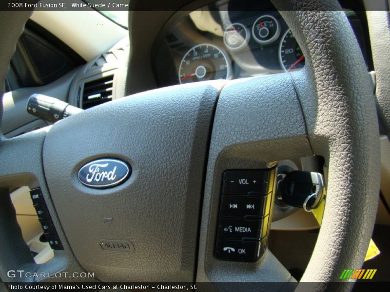 White Suede / Camel 2008 Ford Fusion SE
