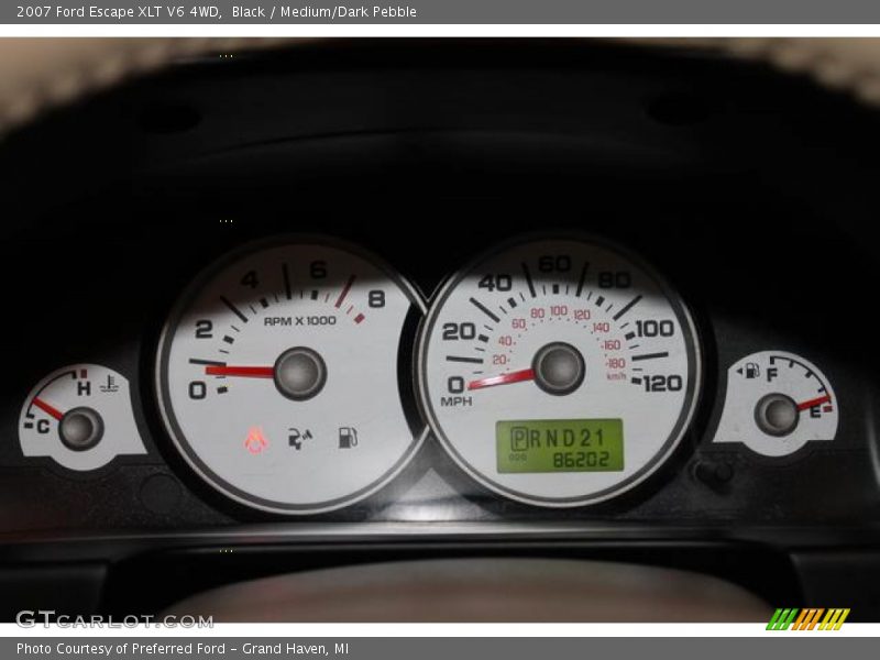 Black / Medium/Dark Pebble 2007 Ford Escape XLT V6 4WD