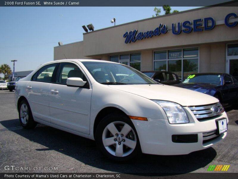 White Suede / Camel 2008 Ford Fusion SE