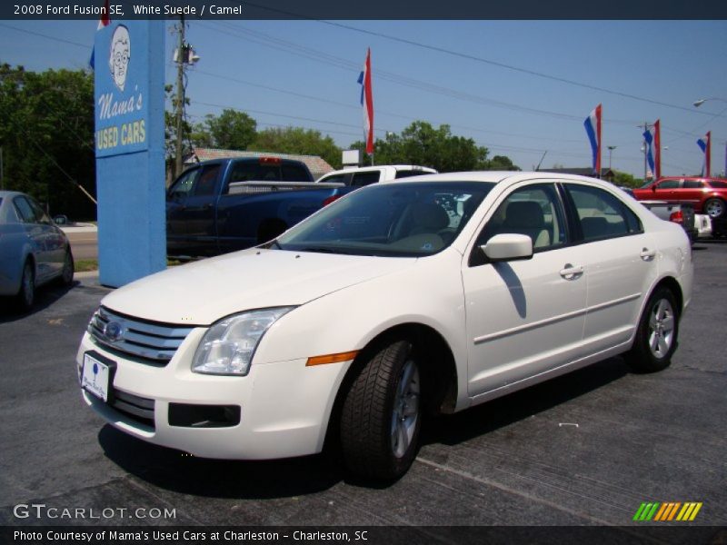 White Suede / Camel 2008 Ford Fusion SE