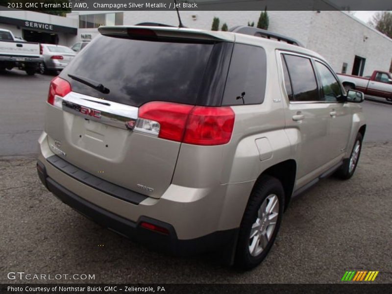 Champagne Silver Metallic / Jet Black 2013 GMC Terrain SLE AWD