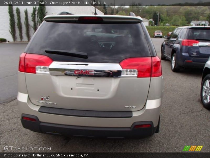 Champagne Silver Metallic / Jet Black 2013 GMC Terrain SLE AWD