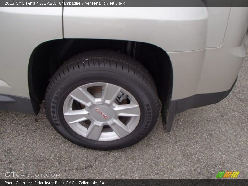 Champagne Silver Metallic / Jet Black 2013 GMC Terrain SLE AWD