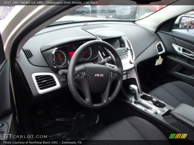 Champagne Silver Metallic / Jet Black 2013 GMC Terrain SLE AWD