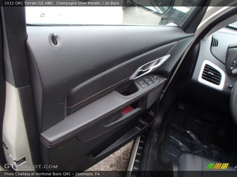 Champagne Silver Metallic / Jet Black 2013 GMC Terrain SLE AWD