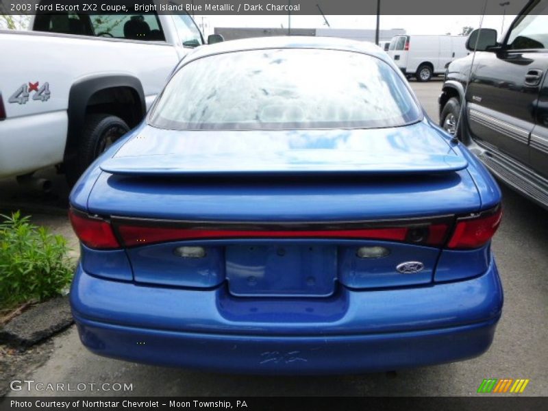 Bright Island Blue Metallic / Dark Charcoal 2003 Ford Escort ZX2 Coupe