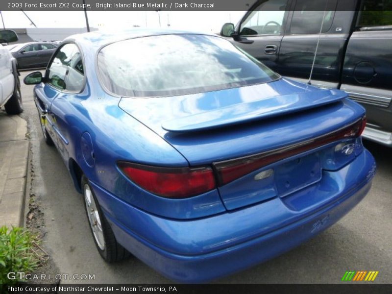 Bright Island Blue Metallic / Dark Charcoal 2003 Ford Escort ZX2 Coupe