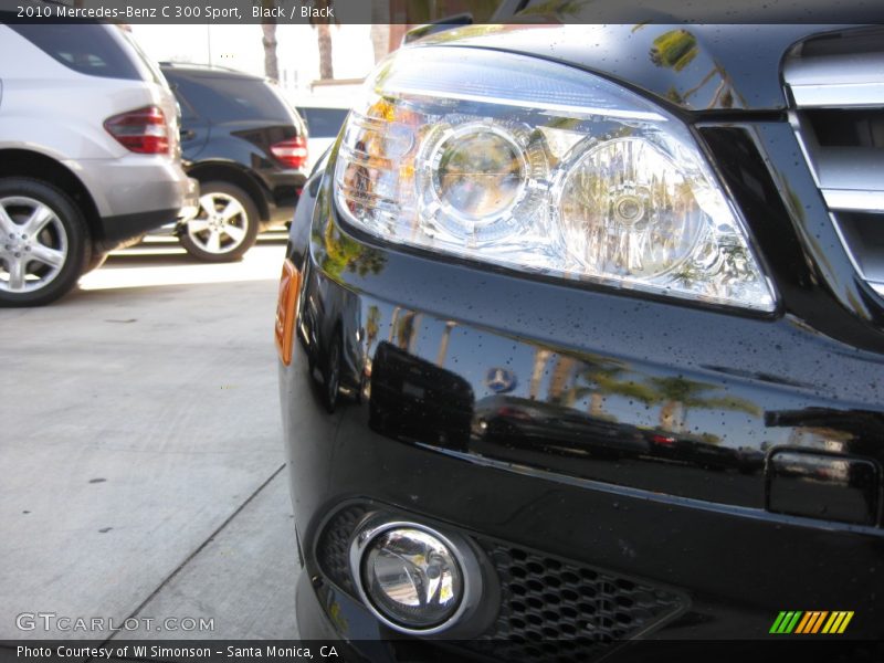 Black / Black 2010 Mercedes-Benz C 300 Sport