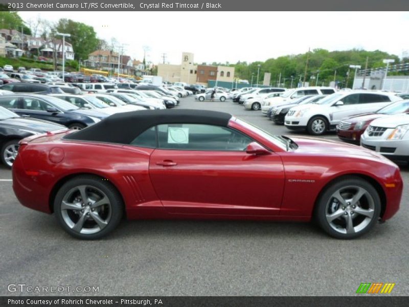 Crystal Red Tintcoat / Black 2013 Chevrolet Camaro LT/RS Convertible